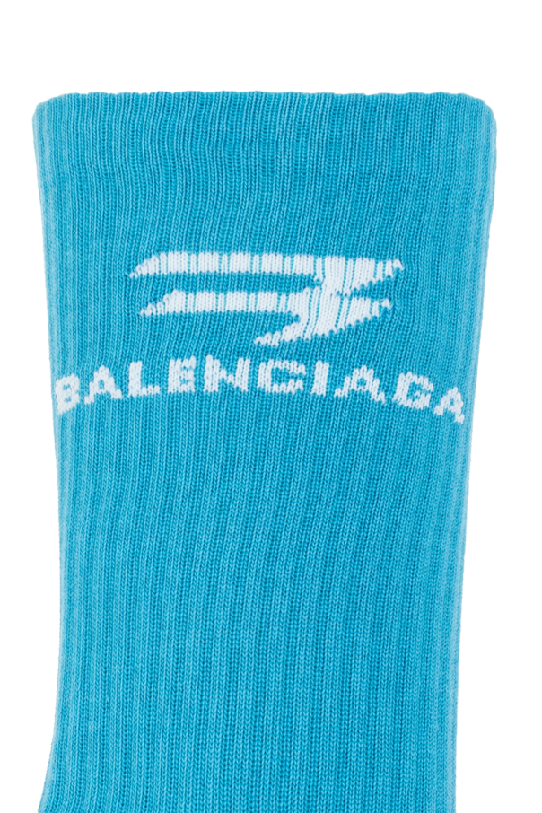 Balenciaga hot sale socks blue